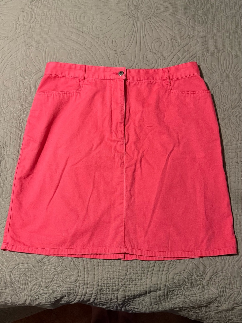 Christopher & Banks Coral Pink A-Line Skirt
